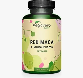 Maca roja con muira puama vegavero