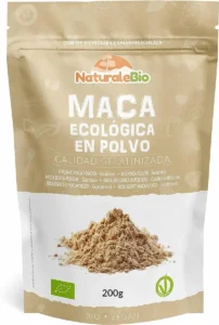 NaturaleBio maca andina ecológica gelatinizada en polvo 200 gr