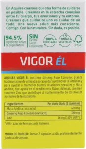 Aquilea vigor el composición e ingredientes